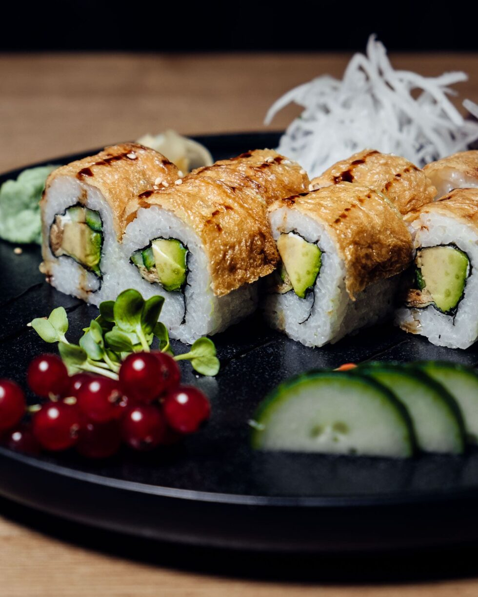 Sushi Kreation mit Ei